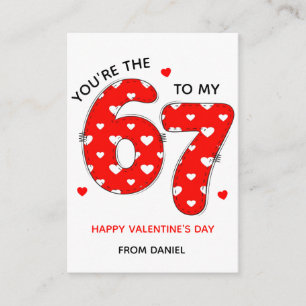 67 Rode Hart Grappige Valentijnkaart voor School Informatiekaartje