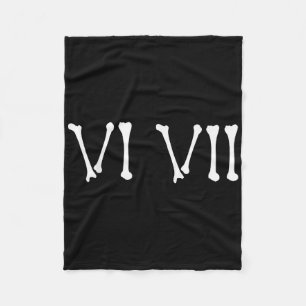 67 Romeinse Cijfers Vi Vii Grappig Skelet Hallowee Fleece Deken