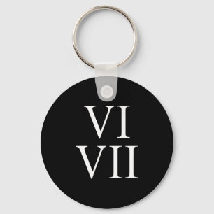 67 Romeinse cijfers Vi Vii Grappig Zes Zeven Meme Sleutelhanger
