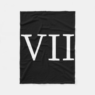 67 Romeinse Cijfers Vii Grappig Zes Zeven Meme 6 7 Fleece Deken