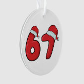 67 Santa Hat Christmas Ornament (devant)