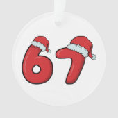67 Santa Hat Christmas Ornament (voorkant)