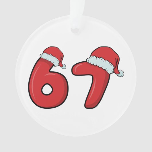 67 Santa Hat Christmas Ornament (devant)