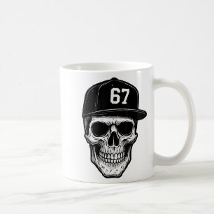 67 Schedel Halloween Brainrot Meme Zes Zeven Kids Koffiemok