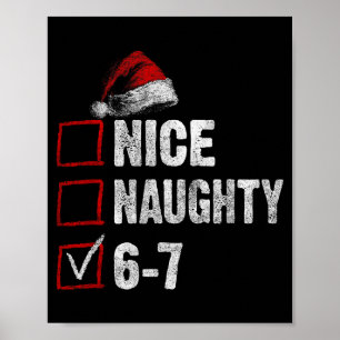 67 Shirt Leuk Stout 67 Grappig Kerst Jongens Meisj Poster
