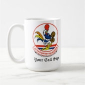 67 signe fait sur commande de la tasse de café de (Gauche)