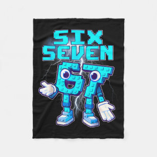 67 Six Seven 6-7 Grappige Italiaanse Brainrot Meme Fleece Deken