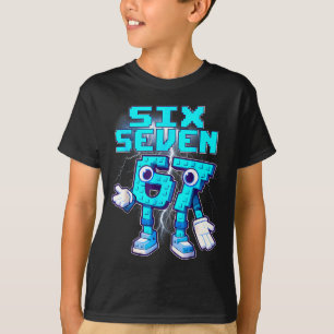 67 Six Seven 6-7 Grappige Italiaanse Brainrot Meme T-shirt