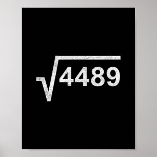 67 Six Seven 6-7 Meme Vierkantswortel 4489 Slang W Poster