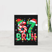 67 Six Seven Bruh Funny Christmas 6 7 Meme Men Wom Kaart (Voorkant)