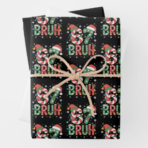 67 Six Seven Bruh Grappig Kerstmis 6 7 Meme  Inpakpapier Vel