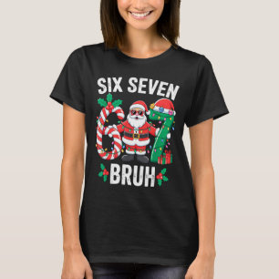 67 Six Seven Burh Kerstmis 6 7 Meme Pyjama's Gen A T-shirt