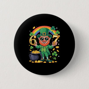 67 Six Seven Grappige 6 7 Meme St Patricks Dag Lep Ronde Button 5,7 Cm