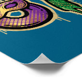 67 Six Seven Mardi Gras Graffiti Gen Alpha Brain R Poster (Hoek)