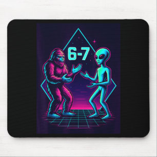 67 Six Seven Meme Grappig Bigfoot Alien Sasquatch Muismat