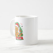 67 Six Seven Mème Grappige Kerst Gingerbread Hand Koffiemok (Voorkant links)
