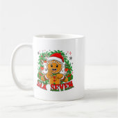 67 Six Seven Mème Grappige Kerst Gingerbread Hand Koffiemok (Links)