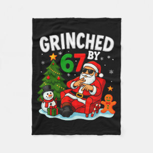 67 Six Seven Meme Kerstmis Grinched Door 6-7 Gen A Fleece Deken