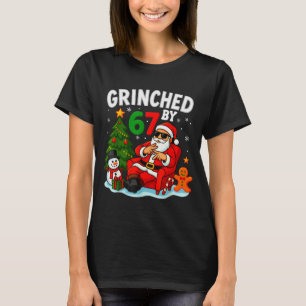 67 Six Seven Meme Kerstmis Grinched Door 6-7 Gen A T-shirt
