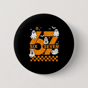 67 Six Seven Meme Leuk 6 7 Koppel Passende Hallowe Ronde Button 5,7 Cm