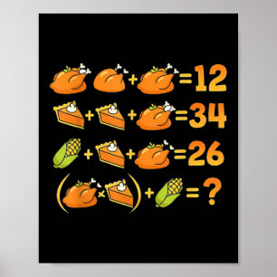 67 Six Seven Meme Wiskunde Thanksgiving Vergelijki Poster