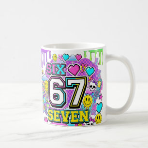 67 Six Seven Retro Y2K Esthetische mok