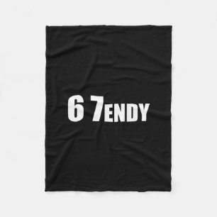 67 Six Seven Sendy 6 7endy Laten we Sendy 67 Meme Fleece Deken
