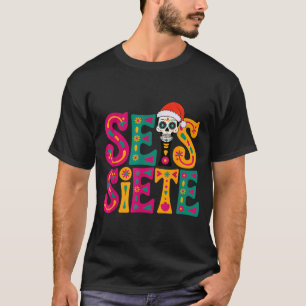 67 Six Seven Spanieacher Tweetalig Seis Siete Kers T-shirt