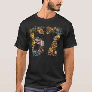 67 Six Seven Verjaardagsmeme Viraal Italiaans Brai T-shirt