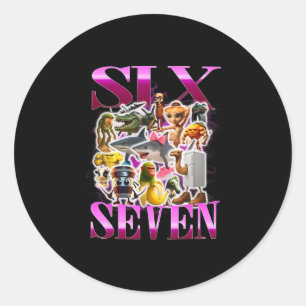 67 Six Seven Verjaardagsmeme Virale Italiaanse Bra Ronde Sticker