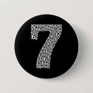 67 Sixty Seven Halloween kostuum grappig meme Ronde Button 5,7 Cm
