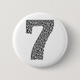 67 Sixty Seven Halloween Kostuum Ontwerp Grappig 6 Ronde Button 5,7 Cm