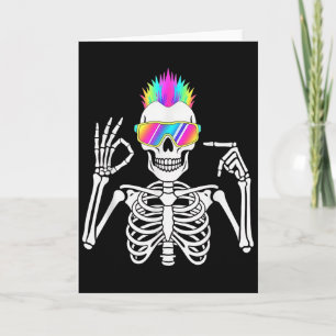 67 Skelet Gen Alpha Grappige Zes Zeven Halloween M Kaart