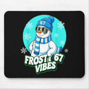 67 Sneeuwman Vibes Winter Zes Zeven Kerst Meme K Muismat