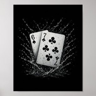 67 Speelkaarten Zes Zeven Meme Kaartspel Poker Ca Poster