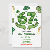 67 St Patrick Birthday Invitation (Devant)
