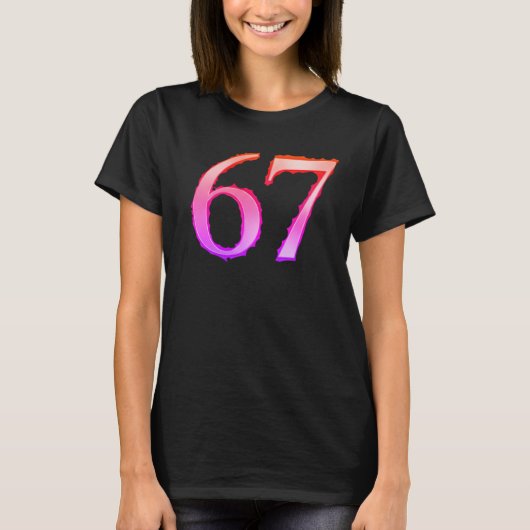 67 Streetwear Graphic T-Shirt Design (Devant)