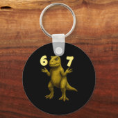 67 T-rex Hands Motion Dinosaur Meme For Kids Teens Sleutelhanger (Voorkant)