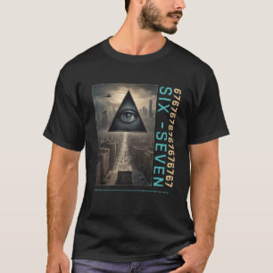 67 T-shirt Meme Dystopique Urbain Argot Gen Z