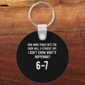 67 T-shirt voor leraren 67 Meme Engelse leraar Zes Sleutelhanger (Voorkant)