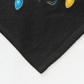 67 Tabby Orange Cat Christmas Santa Hat Six Seven  Fleece Deken (Hoek)