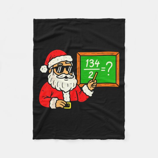 67 Teacher Christmas Santa Six Seven Meme Brainrot Fleece Deken (Voorkant)