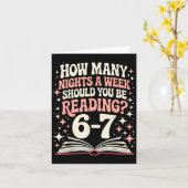 67 Teacher How Many Nights A Week Should You Be Re Kaart (Gele Bloem)