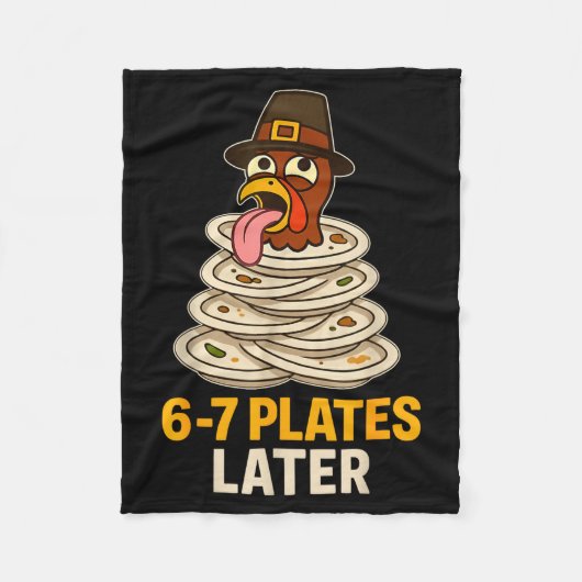 67 Thanksgiving Funny Turkey 6-7 Meme Six Seven Bo Fleece Deken (Voorkant)