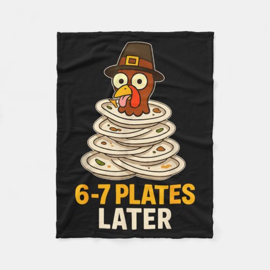 67 Thanksgiving Funny Turkey 6-7 Meme Six Seven Bo Fleece Deken (Voorkant)