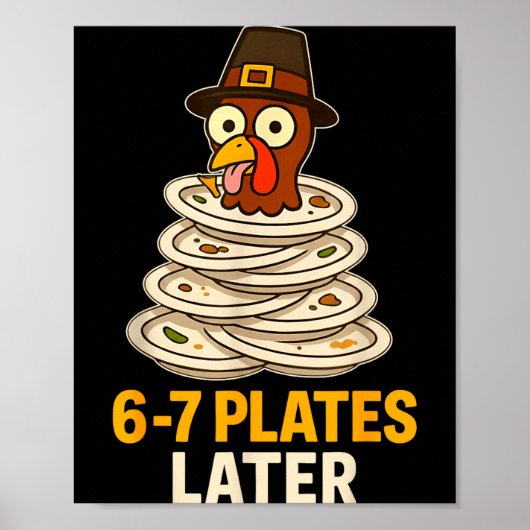 67 Thanksgiving Funny Turkey 6-7 Meme Six Seven Bo Poster (Voorkant)