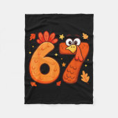 67 Thanksgiving Funny Turkey Thanksgiving 67 Turke Fleece Deken (Voorkant)