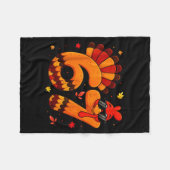 67 Thanksgiving Funny Turkey Thanksgiving 67 Turke Fleece Deken (Voorkant (Horizontaal))