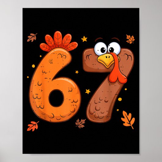 67 Thanksgiving Turkey Turkey Poster (Voorkant)