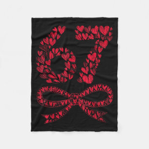 67 Valentijnsdag Hart Meme – Trendy Six Seven  Fleece Deken